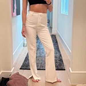 NWT Zara White Flared Pants